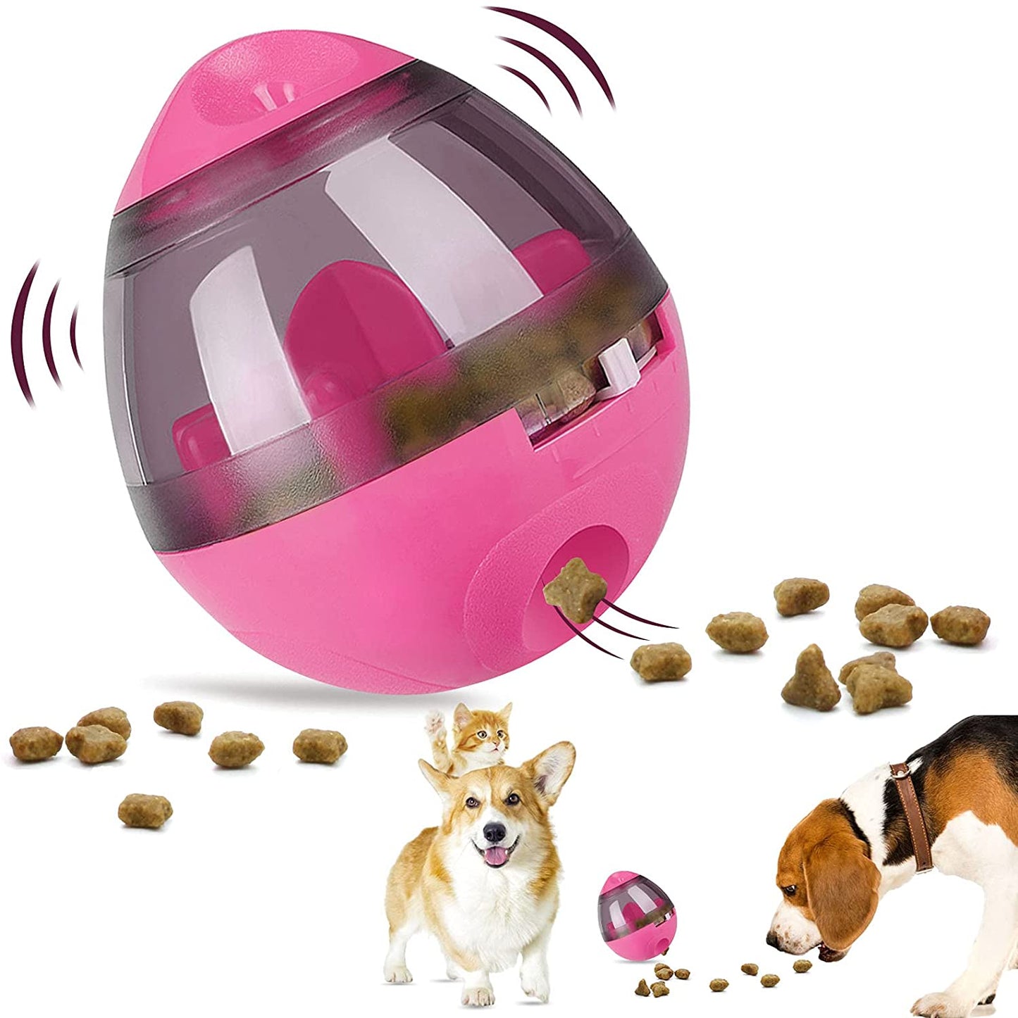 Interactive Pet Treat Ball Food Dispenser - Lui And Me