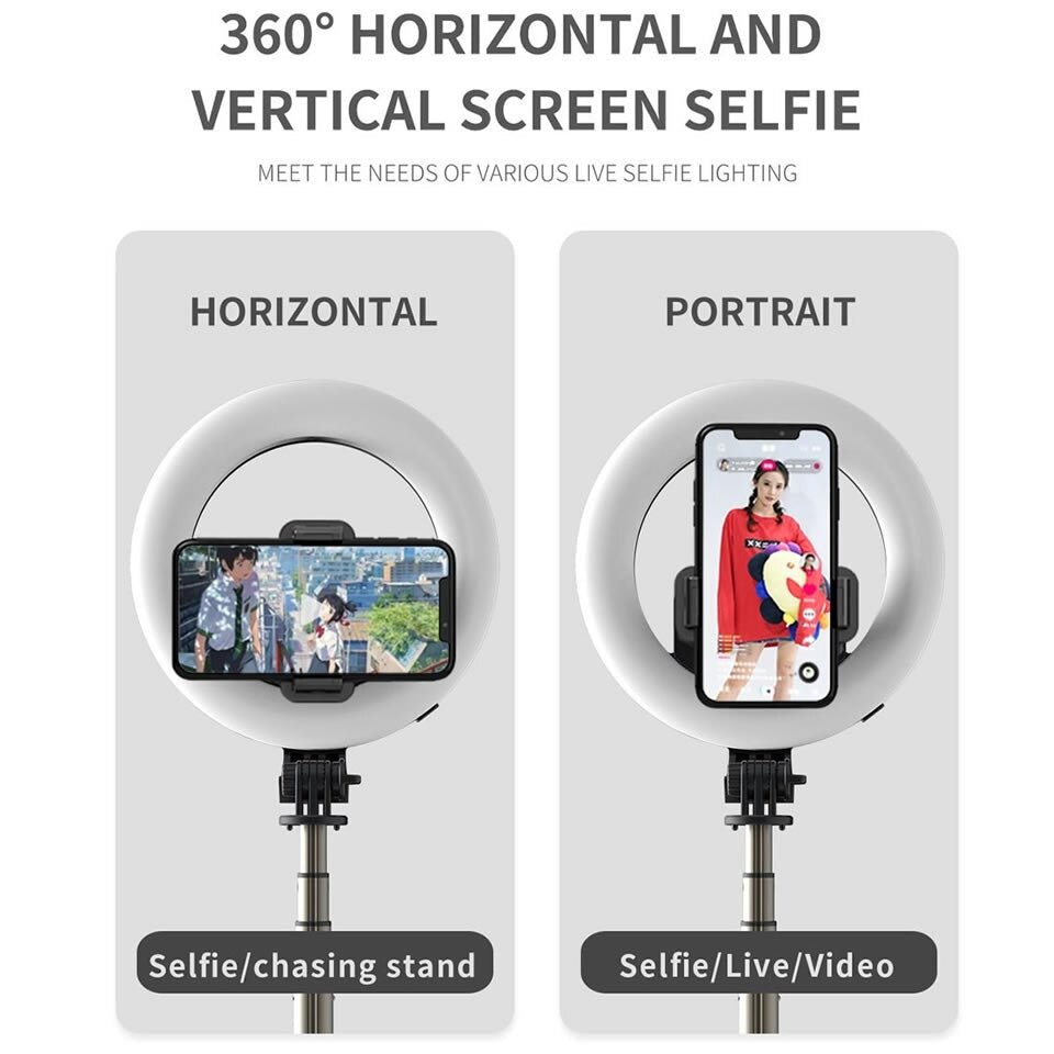 Portable 4 - in - 1 Selfie Stick with Tripod & LED - Lui And Me