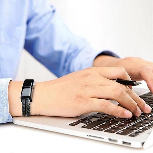 USB Bracelet Charger – Leather Design - Lui And Me